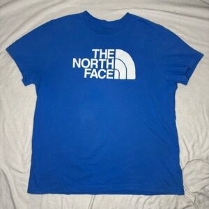 The North Face Women’s Short Sleeve Logo Tee - Blue with White Logo